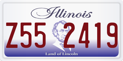IL license plate Z552419