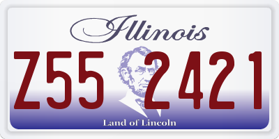 IL license plate Z552421