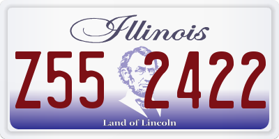 IL license plate Z552422