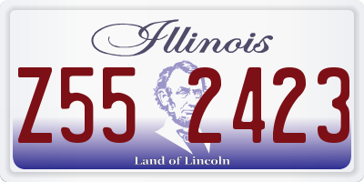 IL license plate Z552423