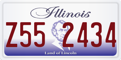 IL license plate Z552434