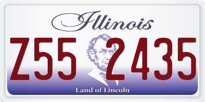IL license plate Z552435