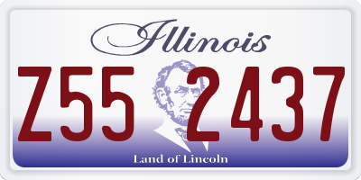 IL license plate Z552437
