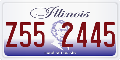 IL license plate Z552445