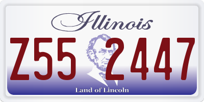 IL license plate Z552447