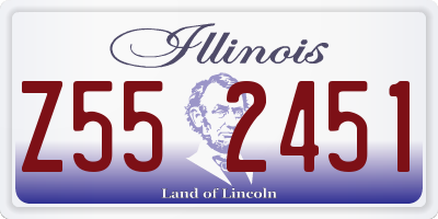 IL license plate Z552451