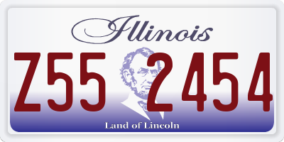 IL license plate Z552454