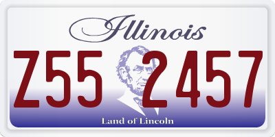IL license plate Z552457