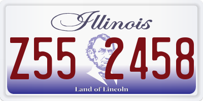 IL license plate Z552458