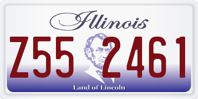IL license plate Z552461