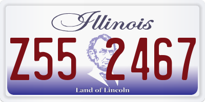 IL license plate Z552467