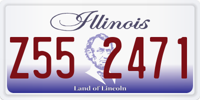 IL license plate Z552471