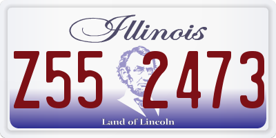IL license plate Z552473