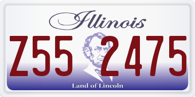 IL license plate Z552475