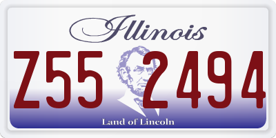 IL license plate Z552494