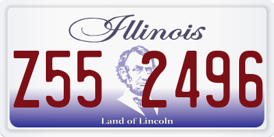 IL license plate Z552496