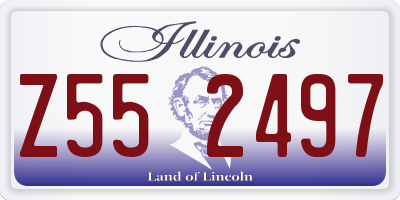 IL license plate Z552497