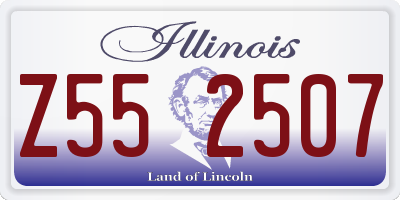 IL license plate Z552507