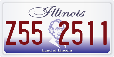 IL license plate Z552511