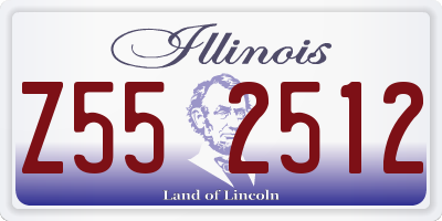 IL license plate Z552512