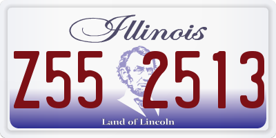 IL license plate Z552513