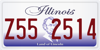 IL license plate Z552514