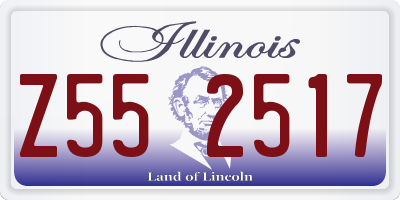 IL license plate Z552517