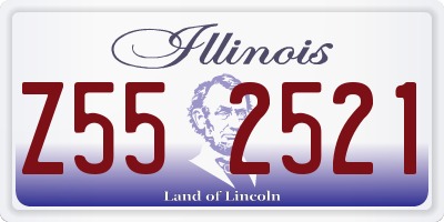 IL license plate Z552521