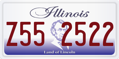 IL license plate Z552522