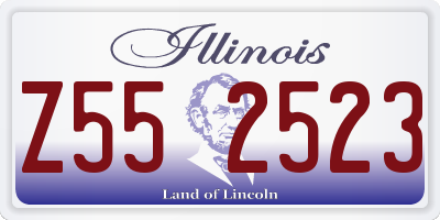 IL license plate Z552523