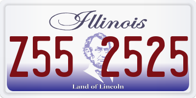 IL license plate Z552525