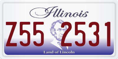 IL license plate Z552531