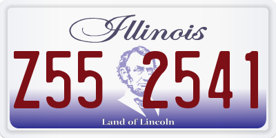 IL license plate Z552541