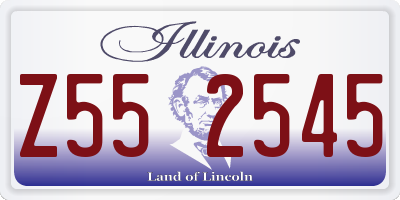 IL license plate Z552545