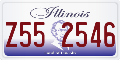IL license plate Z552546