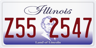 IL license plate Z552547