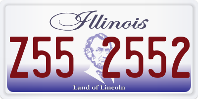 IL license plate Z552552