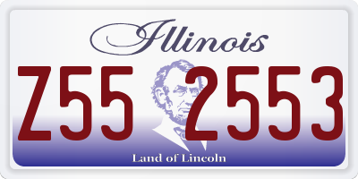 IL license plate Z552553