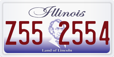 IL license plate Z552554