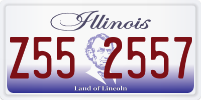 IL license plate Z552557