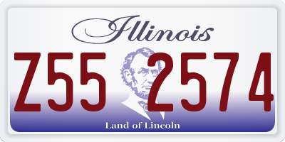 IL license plate Z552574