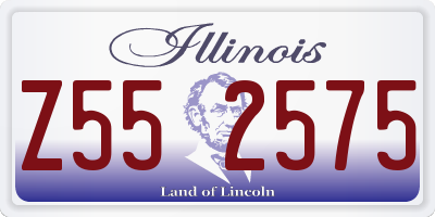 IL license plate Z552575