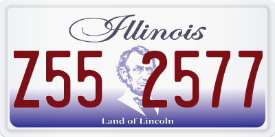 IL license plate Z552577