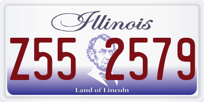 IL license plate Z552579