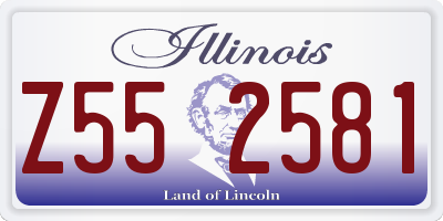 IL license plate Z552581