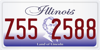 IL license plate Z552588