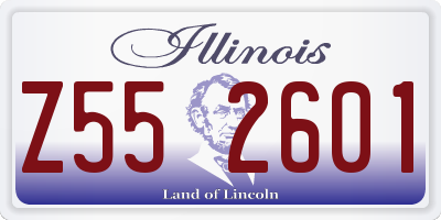 IL license plate Z552601