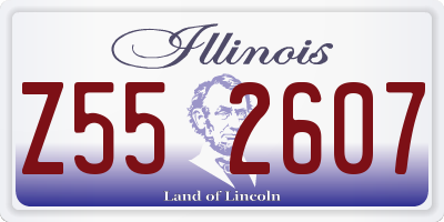 IL license plate Z552607