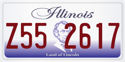 IL license plate Z552617