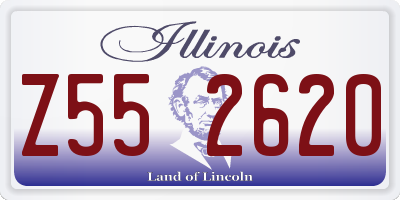 IL license plate Z552620